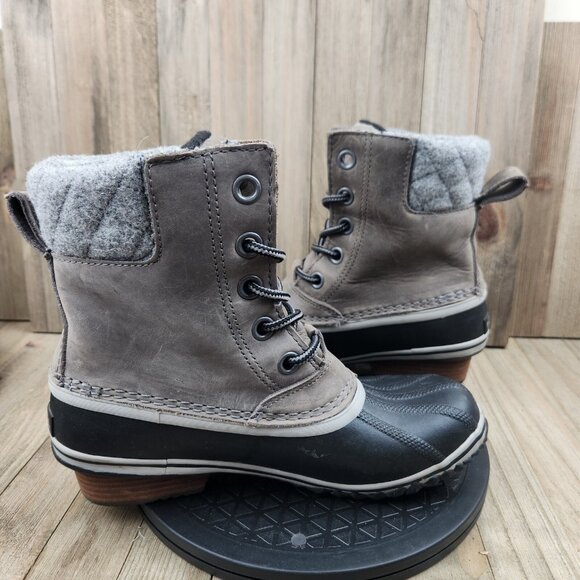Womens Sorel Slimpack size 8 Ankle High Insulated Lined Winter Boots - Picture 5 of 8